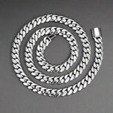 6-10mm 925 Sterling Silver Miami Cuban Link Chain