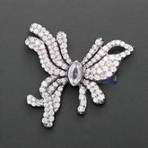 Adjustable Moissanite Butterfly Shape Ring 925 Sterling Silver Ring