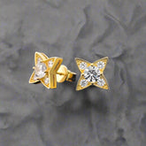 11mm Four Pointed Star Moissanite 925 Silver Earrings (Copy)