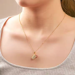 Drank Cup 925 Sterling Silver Moissanite Pendant