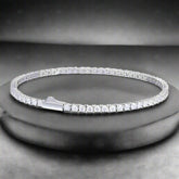 2mm VVS Moissanite 925 Sterling Silver Tennis Bracelet