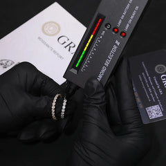 3mm Single Row Round Cut Moissanite Eternity Ring