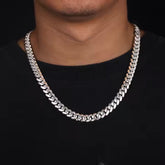6-10mm Custom 925 Silver Miami Cuban Link Chain