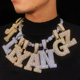 Large Letter/Number Moissanite Pendant