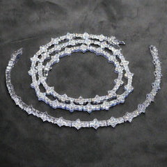 4mm Cross 925 Sterling Silver VVS Moissanite Tennis Bracelet